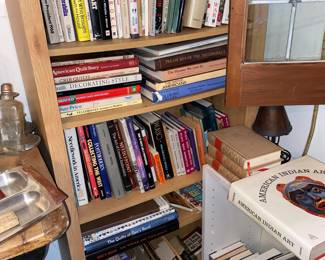 And one of the many bookshelves-packed with treasures!