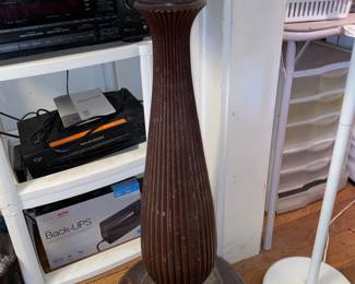 Marble top pedestal wood stand 