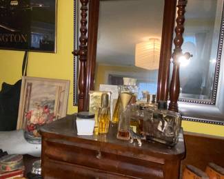 2 drawer dresser stand with mirror 