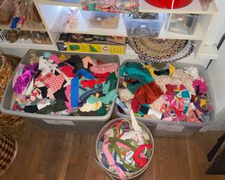 Fabric, scraps and sewing