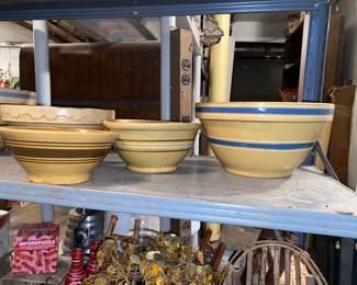 Yellow ware bowls