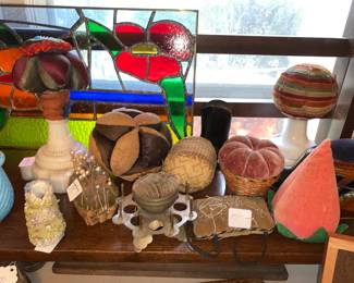 Variety of antique pin cushions 