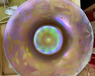 Tiffany favrile glass bowl