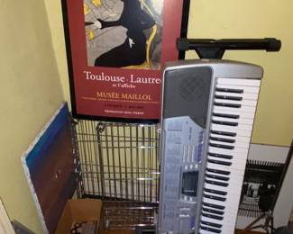Art poster and keyboard 