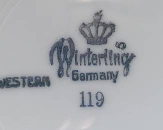 Winterling German plates 