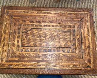 Footstool with Inlay top