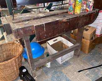 Antique work bench 