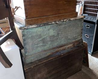 Many antique trunk options