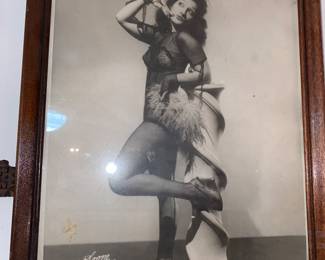 Framed pin up girls 