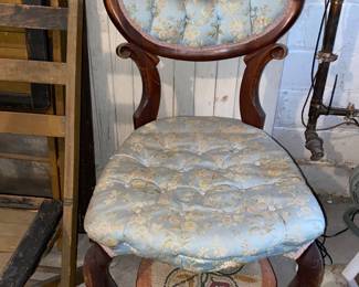Victorian tufted chair