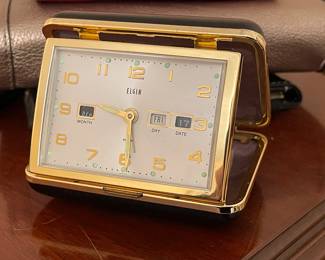 Elgin alarm clock with month, day and date 