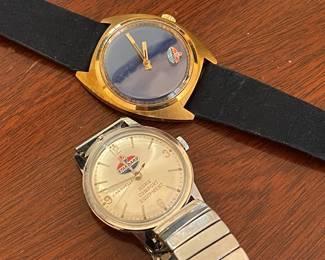 Amoco and Standard oil employee watches 