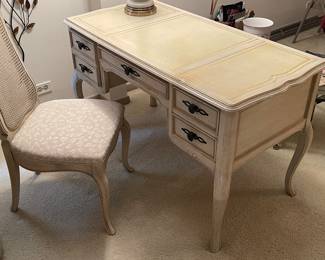 Sligh desk with leather top 