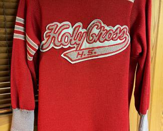 Vintage Holy Cross Highschool River grove sweater 