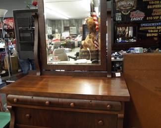 Vintage Chest with Mirror