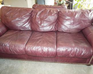 Leather Hide a Bed Sofa