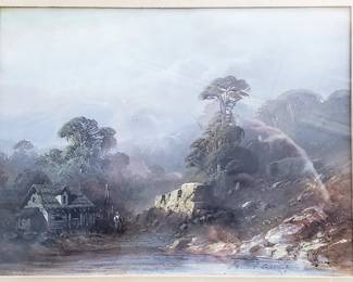 Ernest Ciceri Gouache