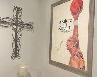 Kareem Abdul Jabbar signed print