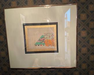 30-$68  Japanese Gouache on silk tosa 18x16