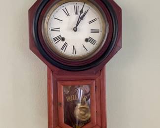 23-$140 Small schoolhouse clock 12x22