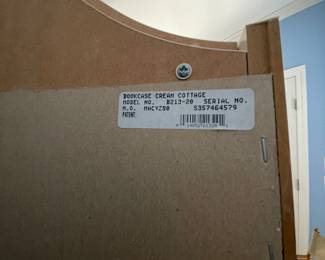 38-$300 Cream Hettich Desk 46x20x66,  bookcases 24x20x66 and chair 20x20x40