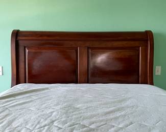 #5 - $450 Lexington by Bob Timberlake  Queen  Wood sleigh need with Sealy Posterpedic mattress 