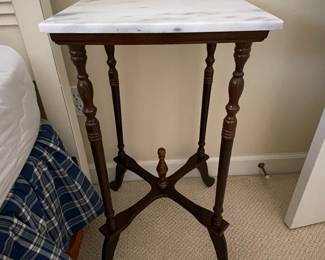 40-$60 Square marble top side table 14x28