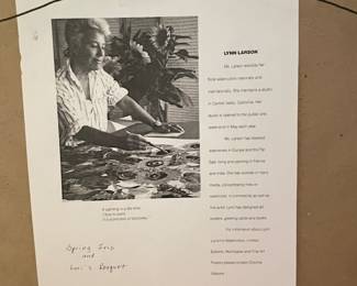 39-$100 Pair Lynn Larson 16x18 "Spring Iris" and "Lori's Bouquet"