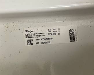 14-$450 - 2018  Whirlpool washer and dryer