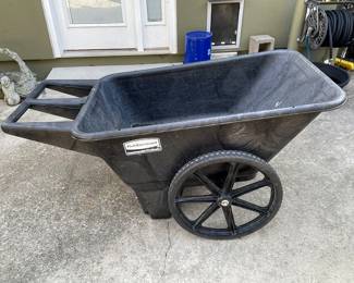 $140 Rubbermaid wheel barrel 
