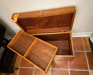 $60 Wood handcrafted trunk