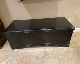 $140 Blanket cedar chest black 48Wx18Dx19H
