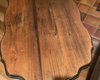 $120 Scalloped edge side table 