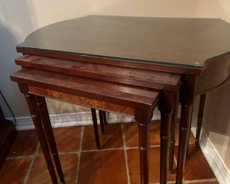$140 Set of nesting tables 28x18x24 (largest)
