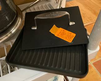 $46 All clad griddle non stick with press
