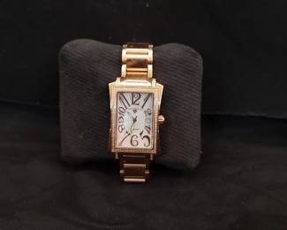 Swiss Legend Rose Gold-tone Bella Diamonds watch, with diamond-encrusted bezel.