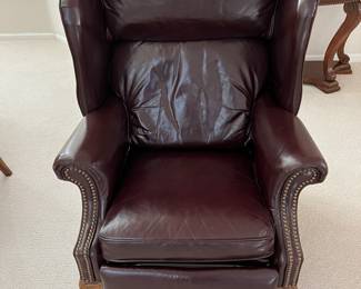 Leather recliner