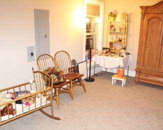 Antique bentwood cradles, chairs and more.