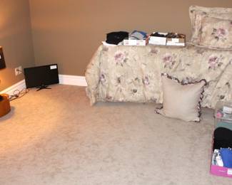 Queen size bedding and more.