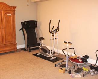 Exercise equipment to get you started on your New Year goals.  