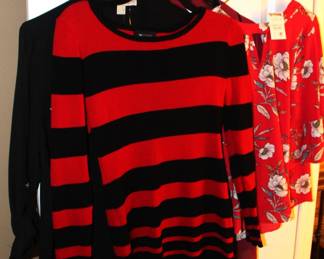 Many of the clothes are new with tags.