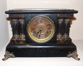 1890s Seth Thomas Adamantine Eight Day Clock.  