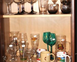 Glassware and mugs.