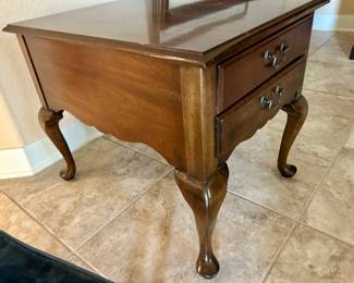 Set of antique end tables (2)