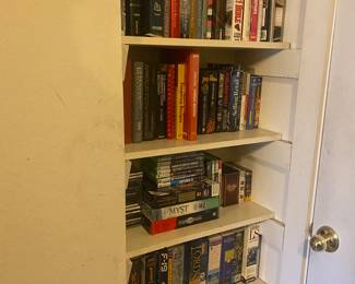 Books, DVD’s, games, media, tons of electronics