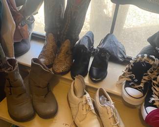 Boots boots and more boots. 