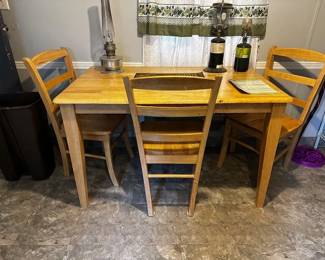 KITCHEN TABLE 3 CHAIRS