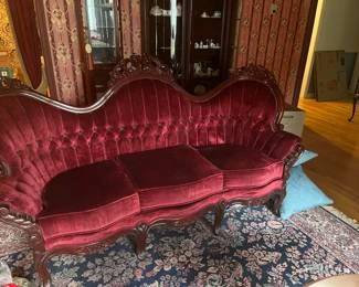 velvet sofa