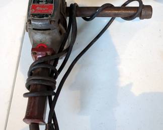 Milwaukee Electric Heavy Duty Hole Hawg, Model 1675-1, Milwaukee Electric Magnum Holeshooter, Model 0234-1, And Air Powered Buckeye Tools Corporation Quietool 31D 100D

