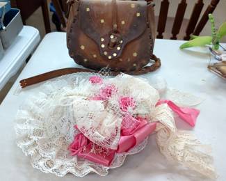 Handmade Vintage Style Hat And Satchel / Handbag